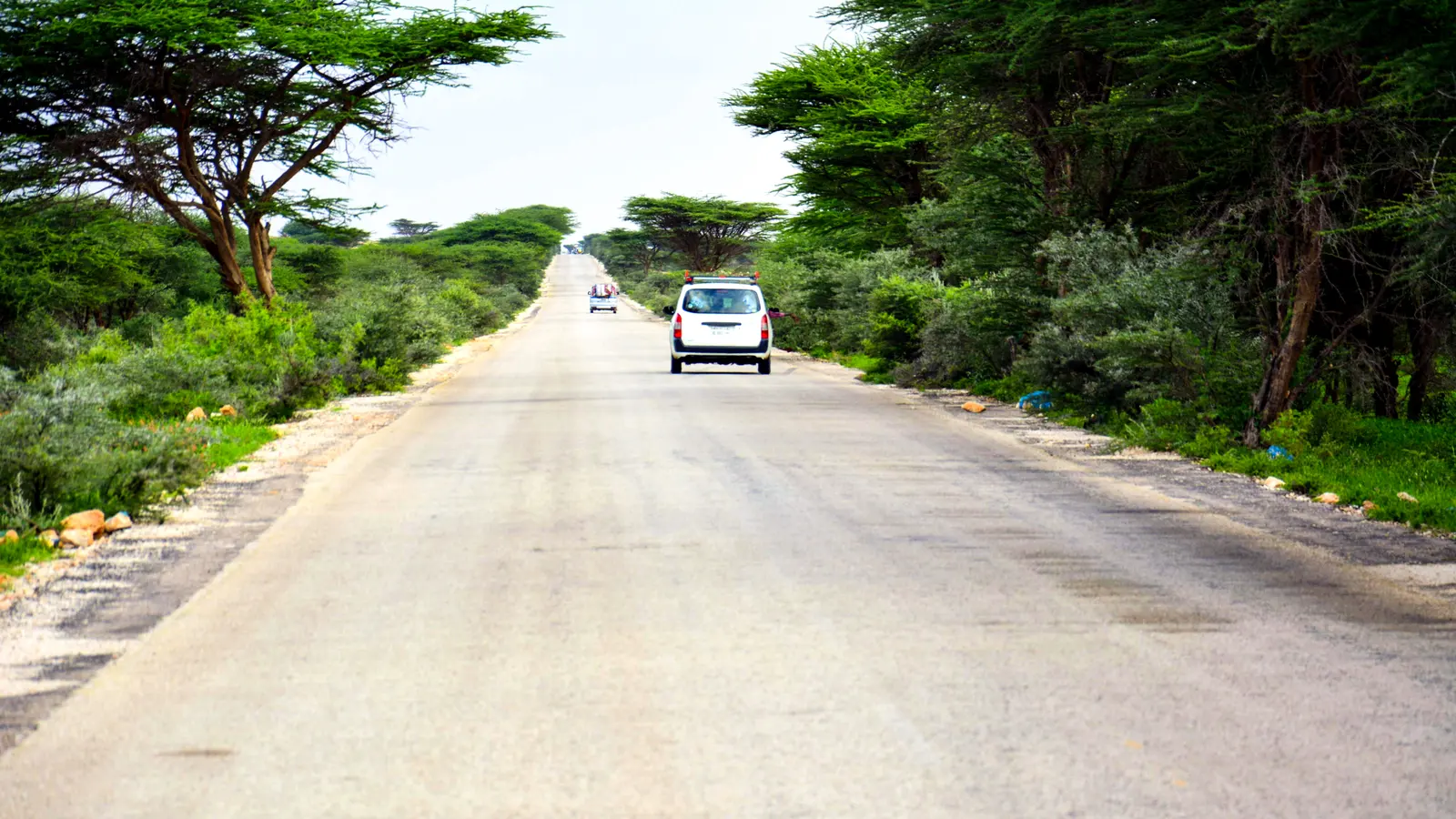 A paved road through the Karkaar region of Puntland
