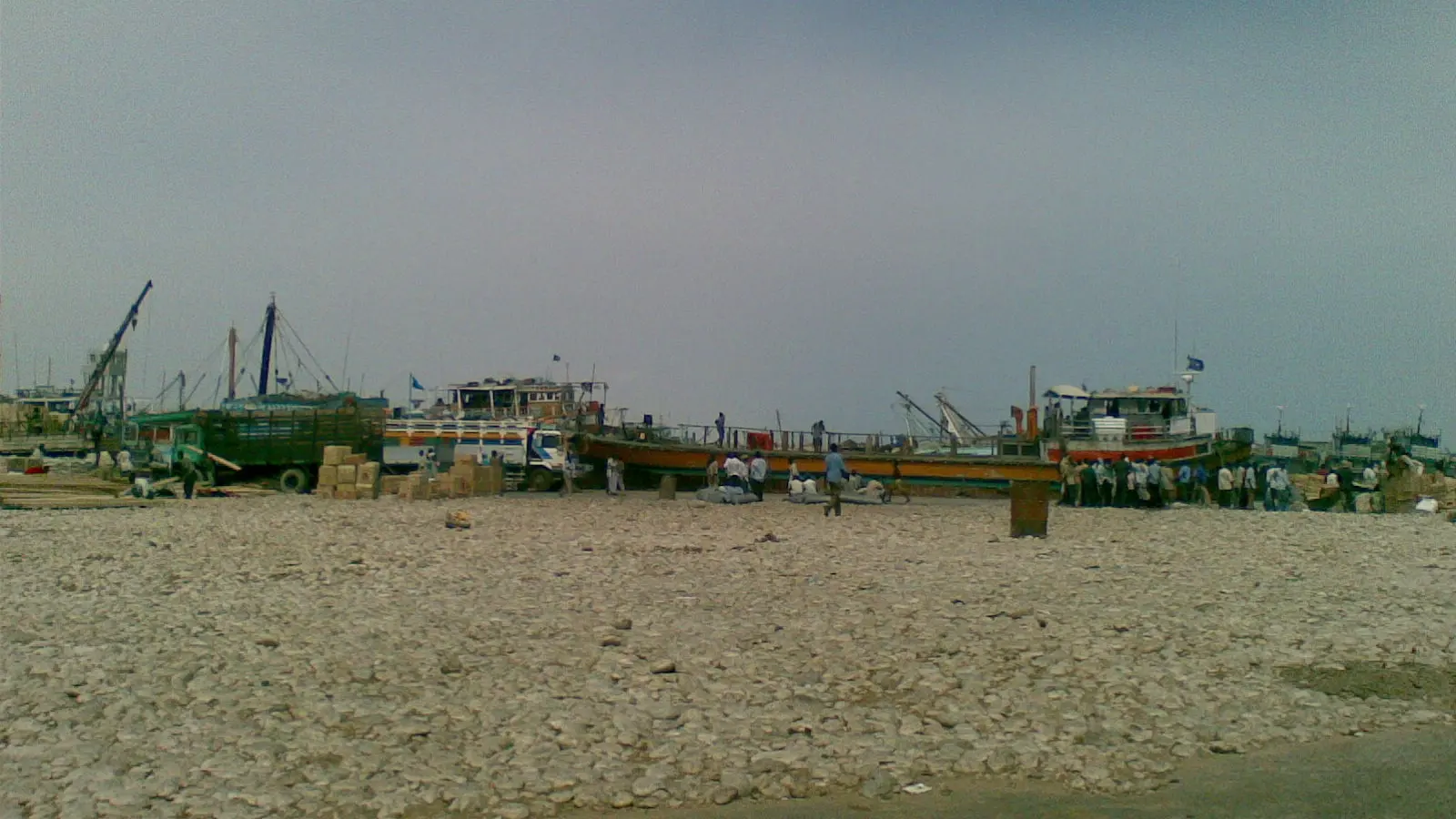 Bosaso sea port from the shore